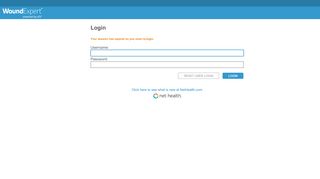 
                            1. Login - WoundExpert