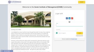 
                            3. Login - Xavier Institute of Management(XIMB)