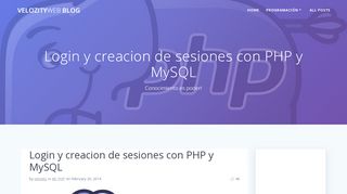 
                            4. Login y creacion de sesiones con PHP y MySQL