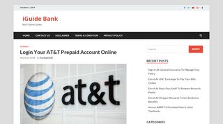 
                            9. Login Your AT&T Prepaid Account Online - iguidebank.com