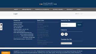 
                            8. Login – Zachary Community School District