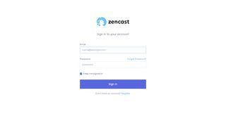 
                            1. Login | ZenCast