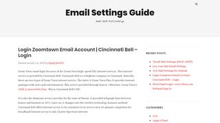 
                            2. Login Zoomtown Email Account | Cincinnati Bell - Login ...