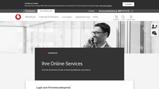 
                            10. Login zum Firmenkundenportal – Vodafone