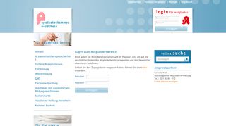 
                            2. Login zum Mitgliederbereich - Apothekerkammer Nordrhein ...