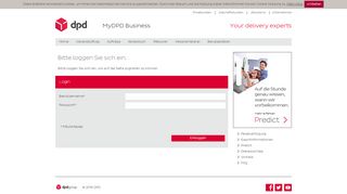 
                            2. Login zum Online-Portal - MyDPD Business