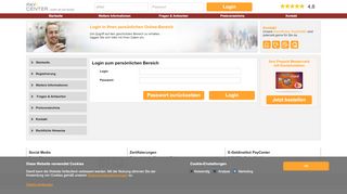 
                            1. Login zum persönlichen Bereich - pari-card-life.de