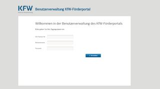 
                            2. Login zur Benutzerverwaltung - KfW Bankengruppe | Startseite