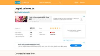 
                            1. Login2.uninove.br - Easy Counter