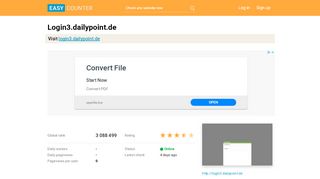 
                            7. Login3.dailypoint.de: Anmeldung - Easy Counter