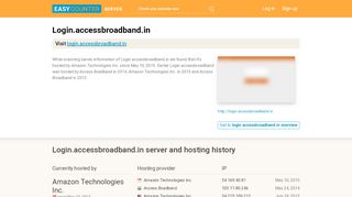 
                            6. Login.accessbroadband.in server and hosting history