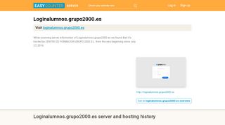 
                            9. Loginalumnos.grupo2000.es server and hosting history