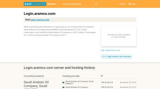 
                            6. Login.aramco.com server and hosting history