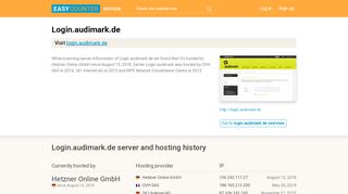 
                            3. Login.audimark.de server and hosting history