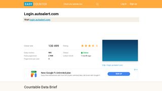 
                            3. Login.autoalert.com: - AutoAlert - Easy Counter