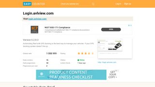 
                            7. Login.avlview.com: Version 5.2.8.3 - Easy Counter