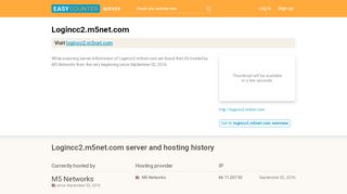 
                            4. Logincc2.m5net.com server and hosting history