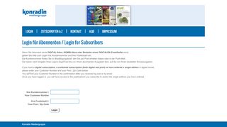 
                            7. login.direktabo.de - Konradin digitalabo