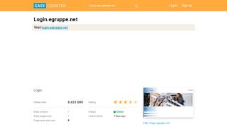 
                            2. Login.egruppe.net: Login - Easy Counter