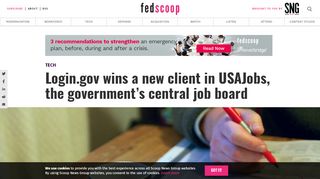 
                            7. Login.gov wins a new client in USAJobs, the government's ...