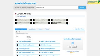 
                            2. login.kss.nl at Website Informer. Search. Visit Login Kss.