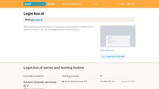 
                            5. Login.kss.nl server and hosting history