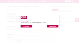 
                            11. Login/Logout | KEB Automation mit Drive