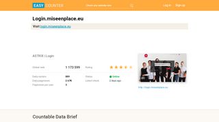 
                            7. Login.miseenplace.eu: ASTRIX | Login - Easy Counter