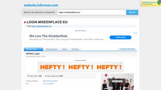 
                            4. login.miseenplace.eu at WI. ASTRIX | Login - Website Informer