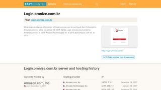 
                            7. Login.omnize.com.br server and hosting history