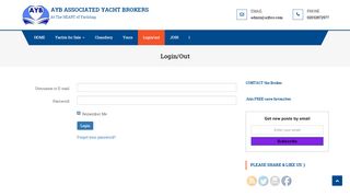 
                            2. Login/out – AYB Associated Yacht Brokers