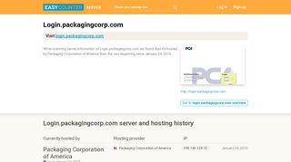 
                            6. Login.packagingcorp.com server and hosting history