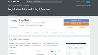 
                            6. LoginRadius Software 2019 Pricing & Features | GetApp®