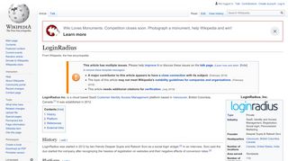 
                            1. LoginRadius - Wikipedia