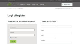 
                            2. Login/Register - Advanced Illumination