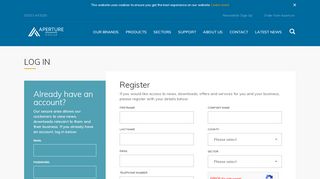 
                            5. Login/Register – Aperture Group