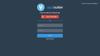 
                            3. Login/Register - AppsBuilder