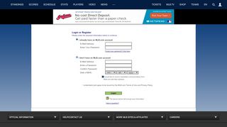 
                            2. Login/Register | bluejays.com: Account - Toronto Blue Jays