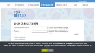 
                            1. Login/Register - Bonusbond