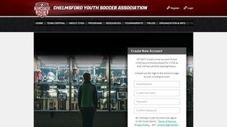 
                            6. Login/Register - Chelmsford Youth Soccer Association