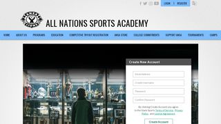 
                            6. Login/Register - Nations Sports Academy