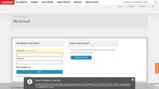 
                            5. Login/Register - Returning Customers | Lenovo Ireland