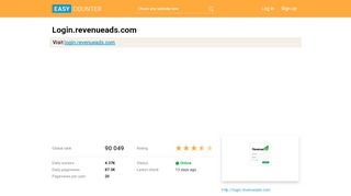 
                            3. Login.revenueads.com: RevenueAds - Easy Counter