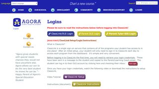 
                            1. Logins - Agora Cyber Charter School