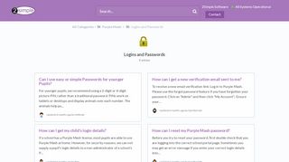 
                            2. Logins and Passwords - 2 Simple and Purple Mash Help