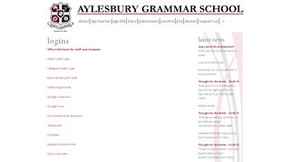 
                            1. Logins | Aylesbury Grammar School