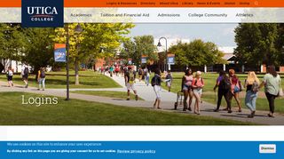 
                            5. Logins | Utica College