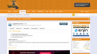 
                            2. LoginSecurity - v2.1.1 - Inventory & login | SpigotMC - High ...