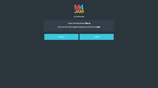 
                            8. Login/Sign Up - app.m4jam.com