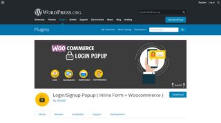 
                            4. Login/Signup Popup ( Inline Form + Woocommerce ) - WordPress.org